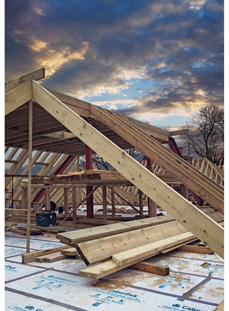 CaberDek Weatherproofs Flooring with Protective Film