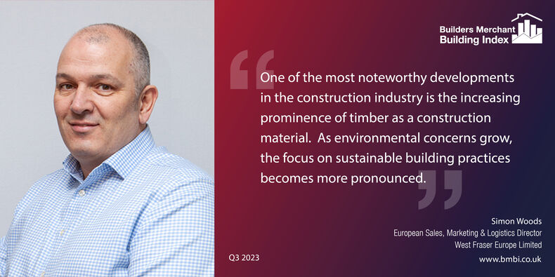 Builders Merchant Building Index - Q3 Simon Woods Comments.