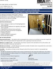 BBA Certificate for OSB3 as Sheathing