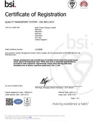 Inverness ISO 9001:2015 QMS Certificate SterlingOSB Zero