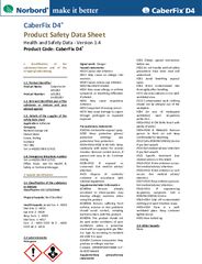 CaberFix D4 Safety Data Sheet