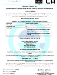 Cowie Particleboard UKCA certificate