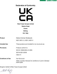 Cowie MDF UKCA Declaration of Conformity