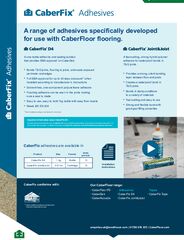 CaberFix Adhesives Product Information Sheet